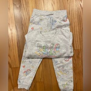 Kids Gray Disney Character Print sweatshirt Set nwot